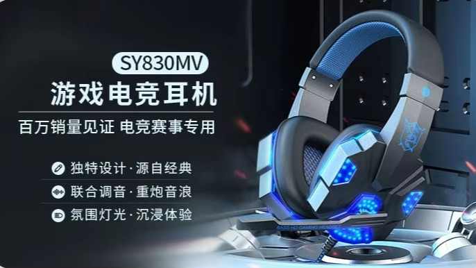 SY830 Wired Gaming Stereo Over-Ear Headphones Headset with Mic for PC PS4  PS5 Xbox Audifonos Gamer Auriculares Fone De Ouvido