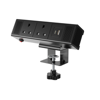 Prise de courant de bureau à fixation murale OMNI, charge rapide moderne, avec 3 prises et 2 ports USB