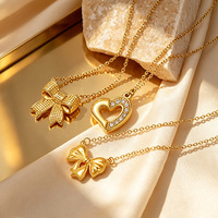 Collier chaîne à maillons en acier inoxydable pour femme, style coréen, tendance, élégant, avec zircon en forme de cœur, haut de gamme, pour couple XL673