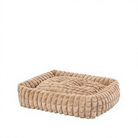 Tragbares und Waschbares Outdoor-Hundebett mit Solidem Muster und Abnehmbarem Bezug für Kleine und Mittelgroße Hunde und Katzen
