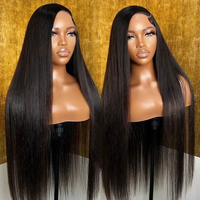 40 pouces 13x6 perruque de cheveux indiens droite cheveux humains sans colle full hd transparent dentelle avant perruques os droite remy cheveux hd dentelle perruque
