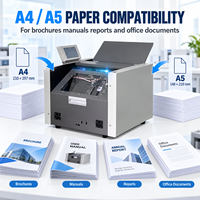 Machine intelligente de pliage et d'agrafage de brochures de bureau pour documents et manuels A4 A5