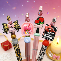 Vente en gros de perles en silicone 3D de qualité alimentaire Seejoyou ZZ-12, motif dessin animé, pour la Saint-Valentin, pour la création de bracelets, stylos, porte-clés, accessoires de bijoux