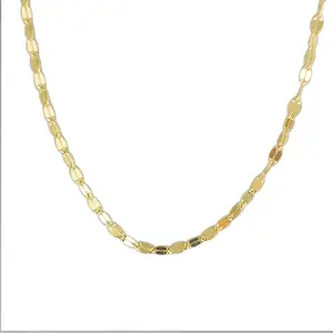 Thiết kế độc đáo 925 Sterling Bạc Vòng cổ vàng SNOW-Flake ánh sáng sang trọng đa năng của phụ nữ xương đòn chuỗi