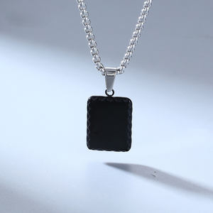 ヴィンテージパンクバイキング風　パーソナライズスクエアステンレススチールファッションジュエリーペンダントネックレス　メンズ卸売メーカー　<span class=keywords><strong>2026</strong></span> - Product Image 6