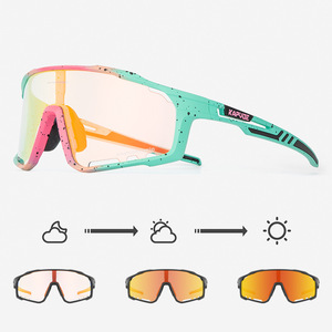 <span class=keywords><strong>KAPVOE</strong></span>-<span class=keywords><strong>Gafas</strong></span> de Sol para ciclismo, lentes <span class=keywords><strong>fotocromáticas</strong></span>, protección ocular, azul y rojo, para interior y exterior, 2025 - Product Image 5