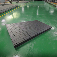 Table de soudage 3D en fonte, 16 trous, 3000x1500mm, surface polie, planéité 0,01mm/m, système de fixation modulaire robuste