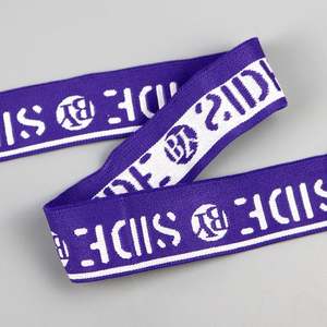 Low Price Y Type Open Side Nylon Custom Jacquard Underwear <b>Elastic</b> Band logo <b>Elastic</b> Waistband - Product Image 5