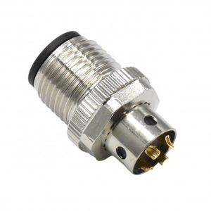 OEM ODM impermeable IP67 conector M12 D código 4 pines frontal sujetado macho conector industrial - Product Image 3