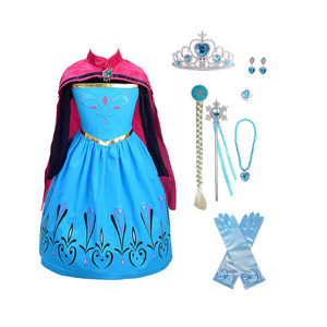 Hecho 2020 productos <span class=keywords><strong>de</strong></span> ropa Cosplay congelado vestido <span class=keywords><strong>de</strong></span> <span class=keywords><strong>Elsa</strong></span> <span class=keywords><strong>Anna</strong></span> con varita mágica corona guantes trenza - Product Image 6