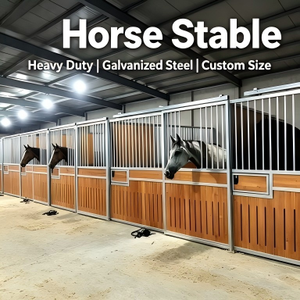 Façades de boxes pour chevaux CE – Écuries modulaires extensibles préfabriquées avec système de porte sécurisée antirouille pour écuries et stalles - Product Image 1
