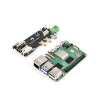Micro Original para Adaptador Multifuncional (Modelo) Compatible con Raspberry Pi 5/4B Dos Métodos de Fuente de Alimentación Salida Dual 4K