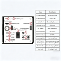 Petit dessalinisateur d'eau de mer portable, machine de dessalement d'eau de mer, système de filtration d'eau par osmose inverse, pompe 8-20L