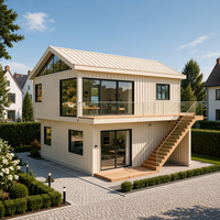 Maison modulaire de luxe de style européen personnalisée avec un design préfabriqué pour une vie flexible