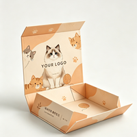 Boîte cadeau magnétique rigide écologique en forme de livre pour chaton, thème dessin animé, vide, pour souvenirs, emballage cadeau e-commerce