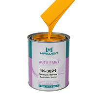 Peintures automatiques jaune moyen 1K de l'usine chinoise Revêtement acrylique en aérosol économique Vernis de voiture liquide Apparence attrayante pour l'automobile