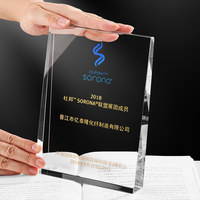 Trophée en verre cristal K9 biseauté, imprimé UV, écologique, de haute qualité, design minimaliste, logo personnalisé, vente en gros