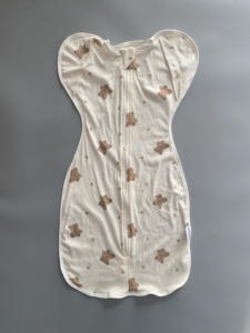 Sac de couchage respirant en interlock 100% coton pour bébés, toutes saisons, avec fermeture éclair pour nouveau-nés et tout-petits - Product Image 5