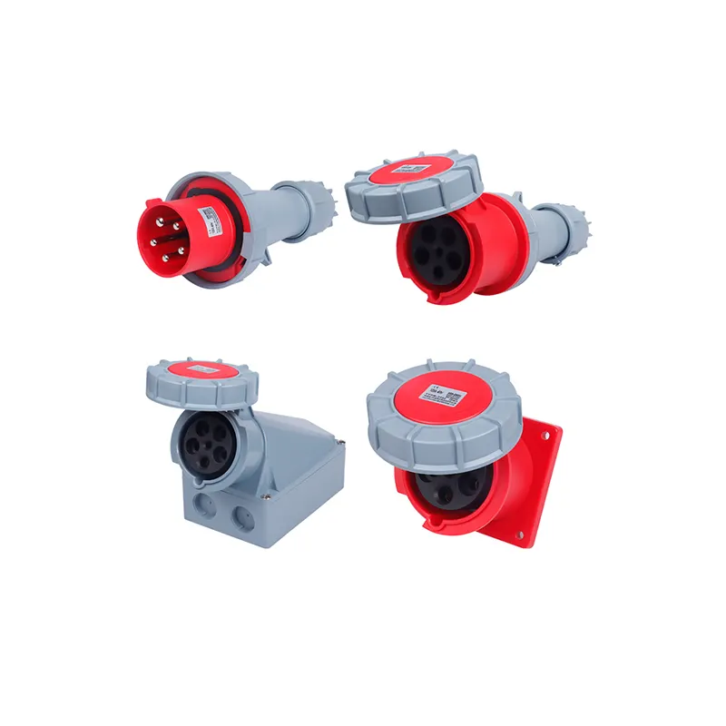 Electrical industrial socket Connector Surface mounted socket Concealed socket 3P 4P 5P IP44 IP67 16A 32A 63A 125A female