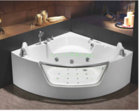Baignoire de massage spa à remous ovale moderne de luxe pour 2 personnes, en acrylique, avec commande Balboa, pour hôtels