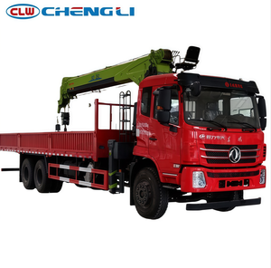 משאית מנוף טלסקופי דונגפנג 6x4 14 טון, גובה הרמה 14.8 מטר, 360 °   משאית מטען כבדה עם יכולת סיבוב לעבודות בנייה - Product Image 1
