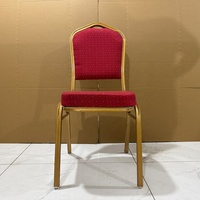 Chaises et tables de banquet modernes empilables en métal à dossier couronne pour hôtels et réceptions – Vente en gros à prix abordable