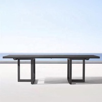 Mobilier de loisirs en bois de teck, hôtel Villa Patio chaises en bois Table jardin extérieur Table à manger et chaises ensemble