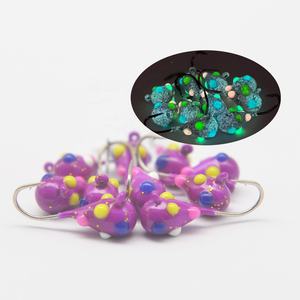 Stock Farbe Hochwertige Fabrik Großhandel Wolfram Eis Jig Kopf Spezial farbe Farbe - Product Image 3