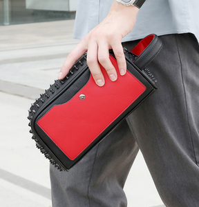 Prodotti di Tendenza 2025: Borse <span class=keywords><strong>a</strong></span> <span class=keywords><strong>Mano</strong></span> da <span class=keywords><strong>Uomo</strong></span> con Rivetti, Impermeabili in Pelle PU, Pochette da <span class=keywords><strong>Uomo</strong></span> con Chiusura <span class=keywords><strong>a</strong></span> Cerniera - Product Image 3