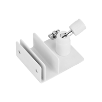 Support de caméra pour gouttière sans perçage, résistant aux intempéries, en ABS, avec rotule réglable pour support de surveillance