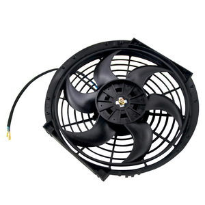 Ventilateur de refroidissement de voiture 14 pouces 12V 80W à pales courbes pour mise à niveau et modernisation, noir - Product Image 3