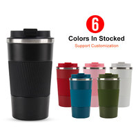 Gobelet isotherme à double paroi en acier inoxydable, 380/510ml, tasse à café de voyage, avec Logo personnalisé, pour voyage