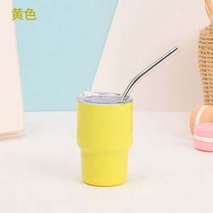 Vasos de Vino Sublimables al por Mayor de 3oz, de Doble Pared de Acero Inoxidable, Mini Vasos de Chupito de 3oz con Tapa y Pajita - Product Image 6