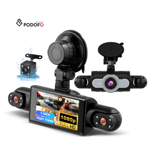 Podofo กล้องติดรถยนต์3 "กล้องติดรถยนต์1080P 4เลนส์กล้อง * 4ด้านหน้าและด้านข้าง DVR แบบวนซ้ำการบันทึกการมองเห็นในเวลากลางคืนการตรวจจับการเคลื่อนไหวผู้จัดจำหน่ายจำนวนมาก - Product Image 1