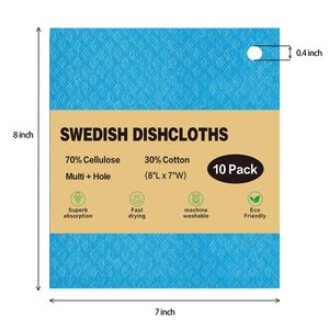 Svedese di alta qualità eco-friendly salviette in cellulosa spugna per pulire la cucina assorbente stracci spugne per pulire le spugne - Product Image 6