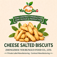 Biscuits Salés au Fromage Premium en Gros OEM, Craquelins Croustillants Cuisinés au Four, Saveur Riche en Fromage, Carton de 5kg, Prêts à Consommer, Durée de Conservation 12 Mois