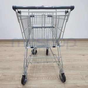 फैशनेबल स्टील हैंड कार्ट सुपरमार्केट किराने <span class=keywords><strong>125l</strong></span> शॉपिंग ट्रॉली - Product Image 3