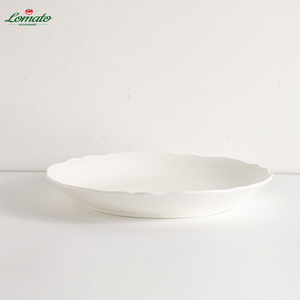 Placas de cerámica en relieve de porcelana de hueso duraderas directas de fábrica, vajilla ecológica para uso elegante en el hogar, comedor y Hotel - Product Image 5