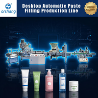 Ligne de remplissage automatique de crème et de pâte multifonctionnelle Orshang pour flacons de cosmétiques, de lotions et de shampooings