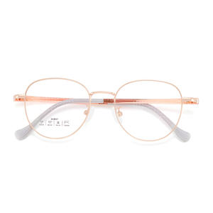 Montures de lunettes ovales Danyang 34897, monture intégrale en alliage métallique, écologiques, unisexes, verres en acrylique - Product Image 1