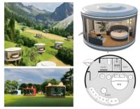 Bespoke AI Voice Control Tiny House Capsule Hotel Smart Prefab Space Capsule House avec balcon