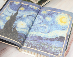 Cuaderno A5 Obra Maestra de <span class=keywords><strong>Van</strong></span> <span class=keywords><strong>Gogh</strong></span>, Recuerdo de Calidad Museo, Cubierta Estampada en Caliente, Papel Artístico Libre de Ácido para Diarios de Viaje y Notas - Product Image 5