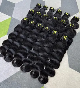 Wholesale Raw Unprocessed Virgin Cambodian Cuticle Aligned Hair Body Wave Bundles Human Hair Extensions