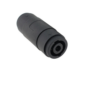 Four Core <b>Speaker</b> Connector Female To Female Straight Through Adapter ABS Material <b>Plug</b> In Connection For Audio Equipment - Product Image 1
