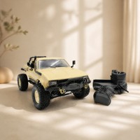 Camionnette télécommandée, échelle 1/16, 4x4, tout-terrain, 2,4 G, voiture électrique en métal avec chargeur - Cadeau pour enfants et garçons