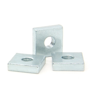 Dado Rettangolare Scorrevole in Acciaio Inox 304 M4 M5 M6 M8 M10 per Profilo in Alluminio a 10 Scanalature, Acciaio al Carbonio Zincato - Product Image 5