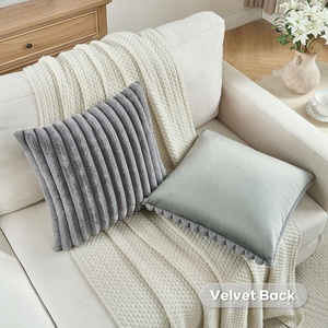 Harga pabrik sarung bantal dekoratif kustom kualitas tinggi sarung bantal ritsleting tak terlihat sarung bantal hangat untuk Sofa kamar tidur - Product Image 3