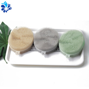 Silicone Bath Brush Oval 15x10x3cm For Scalp Cleaning And Shampooing Tool - Product Image 2