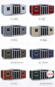 Maison conteneur pliable extensible de 20 pieds personnalisée, bureau préfabriqué en acier portable, cabine mobile pour usage extérieur - Product Image 6