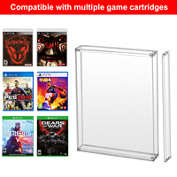 Boîtier de Présentation et de Protection en Acrylique HD Transparent pour Cartouches de Jeu de Collection PS3, PS4, PS5 et Xbox One